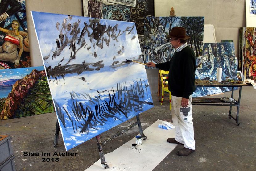Sisa im Atelier 2018